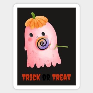 Cute Halloween Ghost Funny Autumn Vibes Pumpkin Sticker